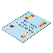 クルーズバケーションジャーナルおもしろいノートブックカクテル ノートブック (左側)