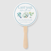 クルーズバチェロレッテパーソナライズされた写真 ハンドファン (正面)