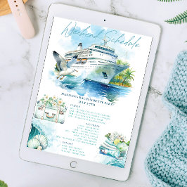 クルーズバチェロレッテ週末の日程 招待状