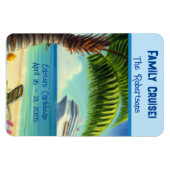 クルーズパーソナライズされたシップのステートルームドア マグネット (横)