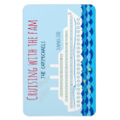 クルーズパーソナライズされたシップをテーマにした マグネット (縦)