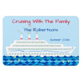 クルーズパーソナライズされたシップテーマドアマーカー マグネット (横)