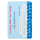 クルーズパーソナライズされたシップテーマドアマーカー マグネット (縦)