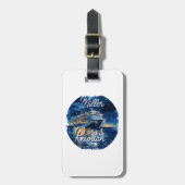 クルーズパーソナライズされたシップ懇親会 ラゲッジタグ (正面縦)