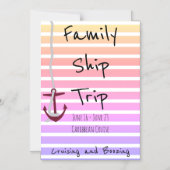 クルーズパーソナライズされたステートルーム磁石 マグネット招待状 (正面)