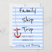 クルーズパーソナライズされたテーマドアマグネット マグネット招待状 (正面)