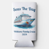 クルーズパーソナライズされたデザイン – 個人またはグループ スリム缶クーラー (裏面)