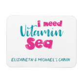 クルーズパーソナライズされたドアはビタミン海マーカーが必要 マグネット (横)