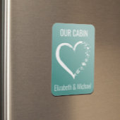 クルーズパーソナライズされたドアハート愛好家 マグネット