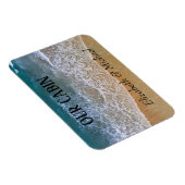 クルーズパーソナライズされたドアビーチ海サーフサンド マグネット (右側)