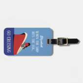 クルーズパーソナライズされたラベル |クルージングおもしろい旅行 ラゲッジタグ (正面横)