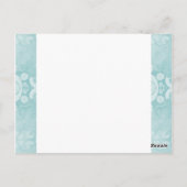 クルーズパーティーテーマブルーテーブル番号カード ポストカード (裏面)