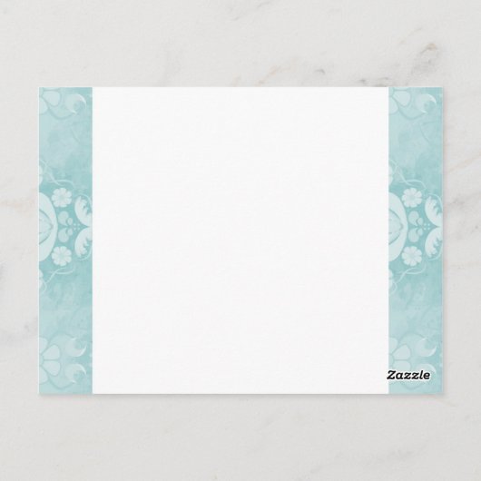 クルーズパーティーテーマブルーテーブル番号カード ポストカード (裏面)