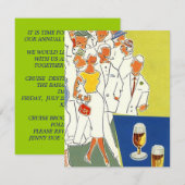 クルーズパーティー招待状 家族でのバケーション！ 招待状 (正面/裏面)