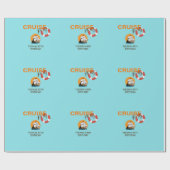 クルーズパーティー40誕生日パーティラッピング紙 ラッピングペーパー (フラット)