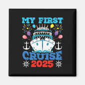 クルーズファミリーバケーションティーシップいかりマイファーストCr マグネット (正面)