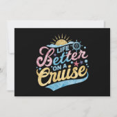 クルーズファミリーバケーションマッチンでの人生の方が良い 招待状 (正面)