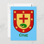 クルーズファミリーヘラルディックシールド ポストカード (正面/裏面)