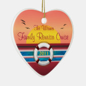 クルーズファミリー懇親会 – サンセットテンプレート セラミックオーナメント (右)