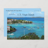 クルーズベイセントジョンアメリカヴァージン諸島 ポストカード (正面/裏面)