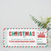 クルーズボーディングパスクリスマスチケットギフト券 (スタンド正面)