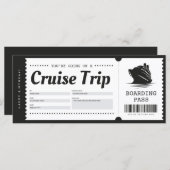 クルーズボーディングパスバケーションチケットギフトバウチャー (正面/裏面)