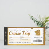 クルーズボーディングパスバケーションチケットギフトバウチャー (スタンド正面)