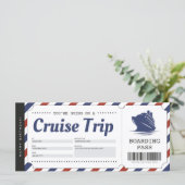 クルーズボーディングパスバケーションチケットギフトバウチャー (スタンド正面)
