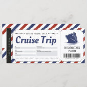 クルーズボーディングパスバケーションチケットギフトバウチャー (正面/裏面)