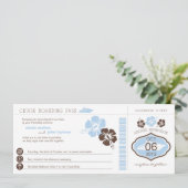 クルーズボーディングパス結婚式招待状 招待状 (スタンド正面)