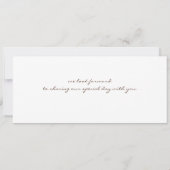 クルーズボーディングパス結婚式招待状 招待状 (裏面)