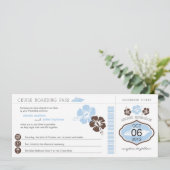 クルーズボーディングパス結婚式招待状 招待状 (スタンド正面)