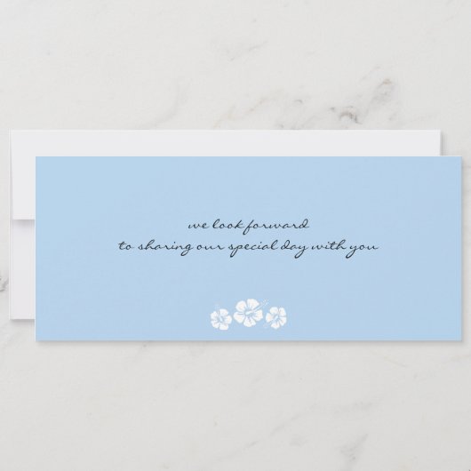 クルーズボーディングパス結婚式招待状 招待状 (裏面)