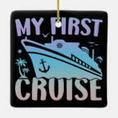 クルーズマイファーストクルーズ2025ファミリーバケーションクルーズ セラミックオーナメント (裏面)