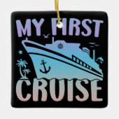 クルーズマイファーストクルーズ2025ファミリーバケーションクルーズ セラミックオーナメント (正面)