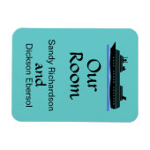 クルーズマグネットクルーズ船カスタマイズ可能な客室ID マグネット (横)