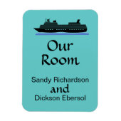 クルーズマグネットクルーズ船カスタマイズ可能な客室ID マグネット (縦)