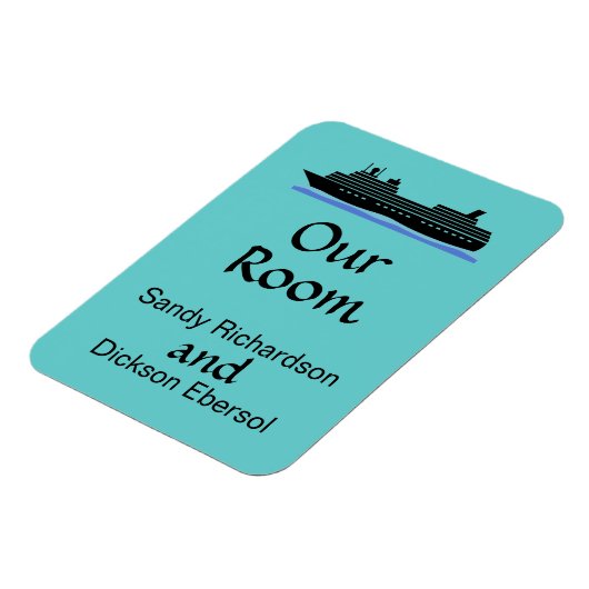 クルーズマグネットクルーズ船カスタマイズ可能な客室ID マグネット (左側)