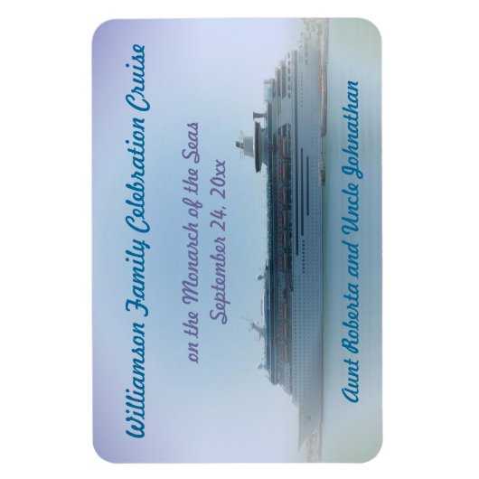 クルーズメモリカスタムステートルームドアマーカー マグネット (縦)