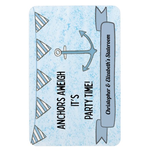 クルーズライフいかりキャビンステートルームドアマーカー マグネット (縦)