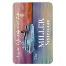 クルーズライフはライフ最高のステートルームのドアマグネット