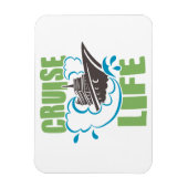 クルーズライフシップのステートルームドアキャビン マグネット (縦)