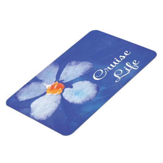 クルーズライフステートルームキャビンドアサインフローラ マグネット (左側)