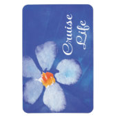 クルーズライフステートルームキャビンドアサインフローラ マグネット (縦)