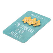 クルーズライフトロピカルフラワーモノグラムキャビンドア マグネット (左側)