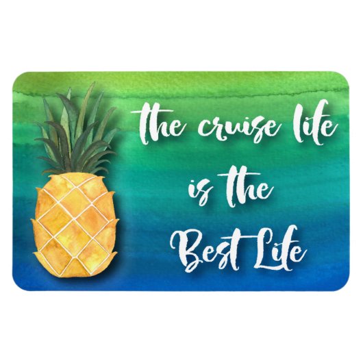 クルーズライフ最高のキャビンステートルームドアマーカー マグネット (横)