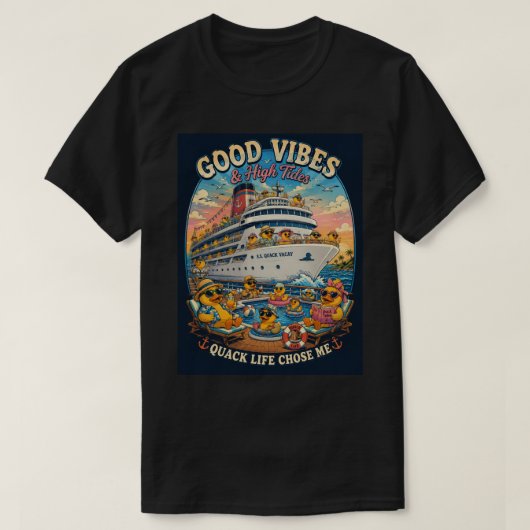 クルーズラバーダック - カモメ人生が私を選んだ Tシャツ (デザイン正面)
