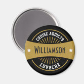 クルーズ中毒性モノグラムキャビンのドアマーカー マグネット (正面/裏面)