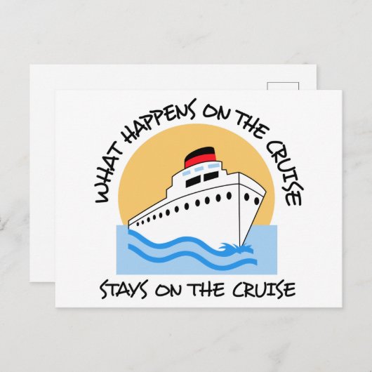 クルーズ中 ポストカード (正面/裏面)