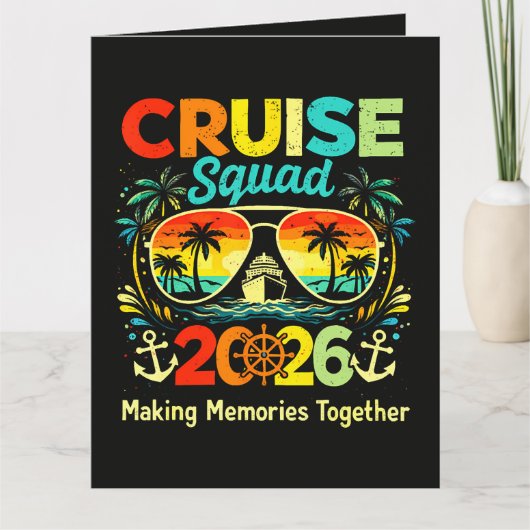 クルーズ仲間 2026 夏休み カード (正面)